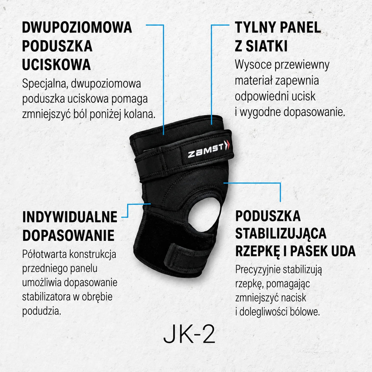 Stabilizator rzepki Zamst JK-2